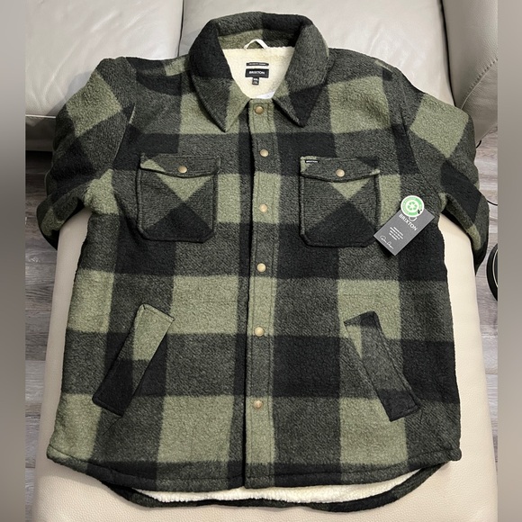 NWT - Brixton Men’s Sherpa Lined Stretch Fleece Jacket - Size XXL - Picture 6 of 14